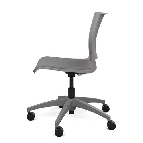 Rio Short Term Work Chair by SitOnIt in Grey with Soft Seat-4