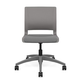 Rio Short Term Work Chair by SitOnIt in Grey with Soft Seat