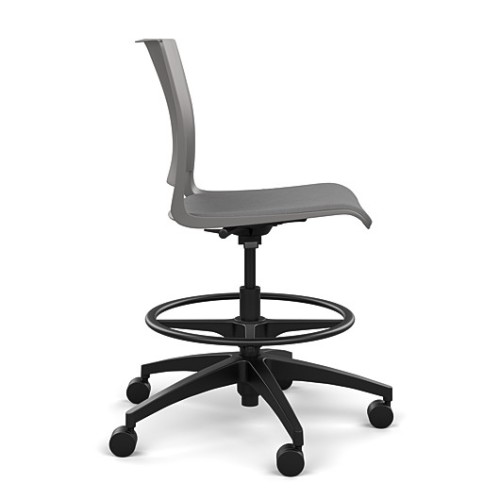 Rio Light Duty Chair by SitOnIt in Grey with Padded Seat-2