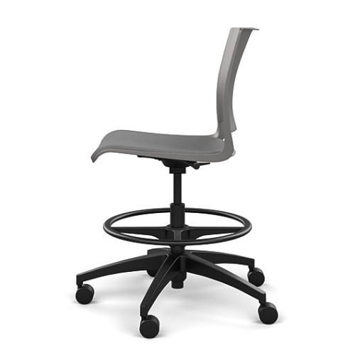 Rio Light Duty Chair by SitOnIt in Grey with Padded Seat-4