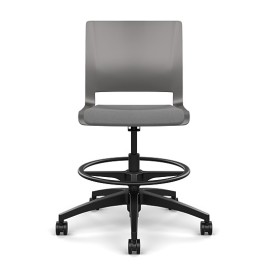Rio Light Duty Chair by SitOnIt in Grey with Padded Seat