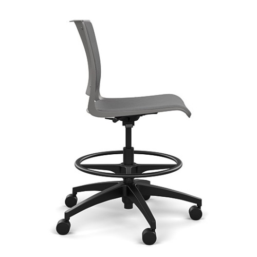 Rio Light Duty Chair by SitOnIt in Grey with Padded Seat and Back-2