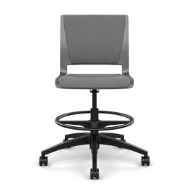 Rio Light Duty Chair by SitOnIt in Grey with Padded Seat and Back