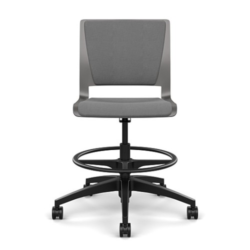 Rio Light Duty Chair by SitOnIt in Grey with Padded Seat and Back