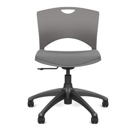 SitOnIt OnCall Light Duty Office Chair in Gray with Soft Seat