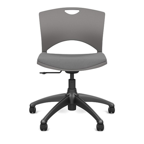 SitOnIt OnCall Light Duty Office Chair in Gray with Soft Seat