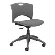 SitOnIt OnCall Light Duty Office Chair in Grey with Padded Seat and Back-1