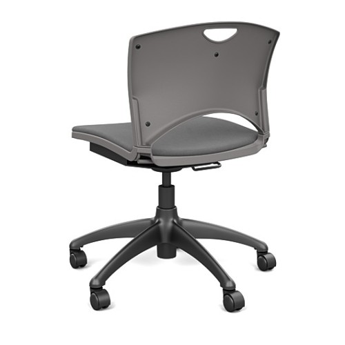 SitOnIt OnCall Light Duty Office Chair in Grey with Padded Seat and Back-3