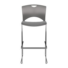 OnCall Bar Stool by SitOnIt in Grey with Soft Seat