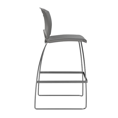 OnCall Bar Stool by SitOnIt in Grey with Upholstered Seat and Back-2