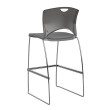 OnCall Bar Stool by SitOnIt in Grey with Upholstered Seat and Back-3