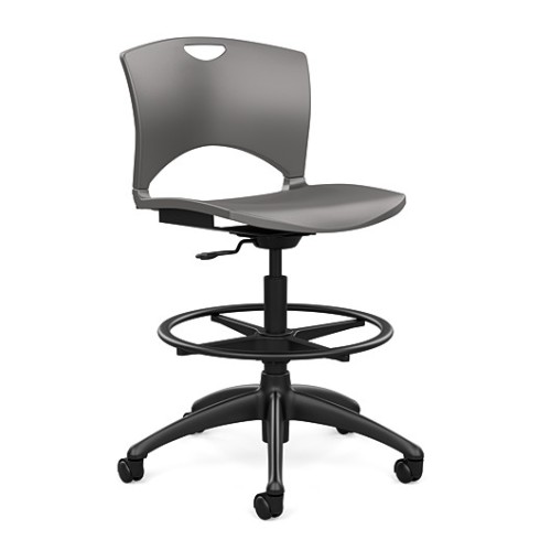 SitOnIt OnCall Light Duty Chair in Grey-1