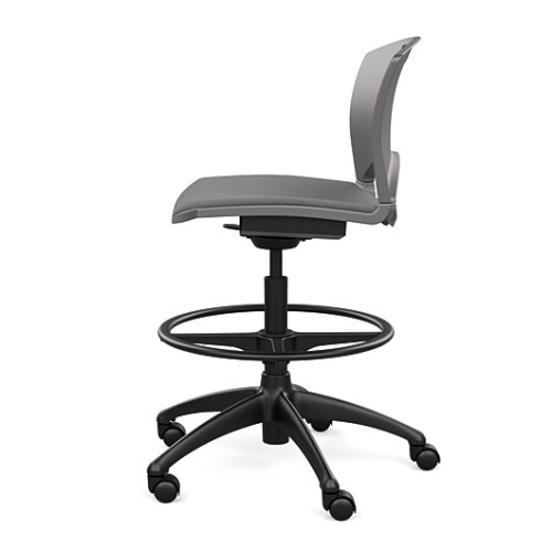 SitOnIt OnCall Light Duty Chair in Gray with Padded Seat-4