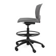 SitOnIt OnCall Light Duty Chair in Grey with Padded Seat and Back-4