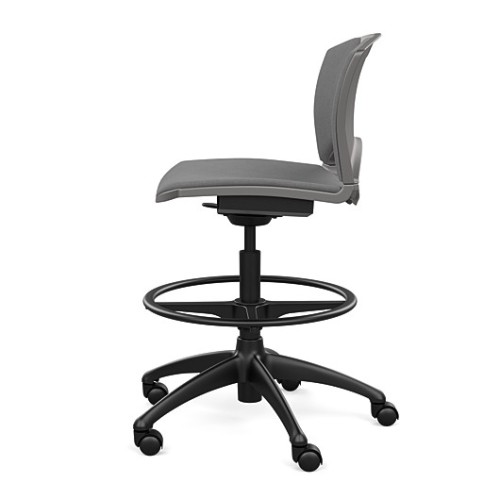 SitOnIt OnCall Light Duty Chair in Grey with Padded Seat and Back-4