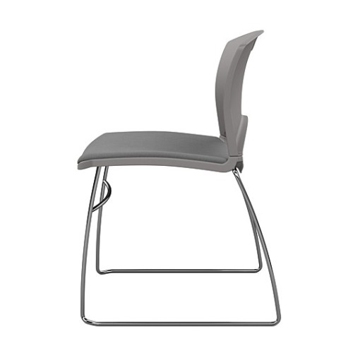 OnCall Guest Chair by SitOnIt in Gray with Upholstered Seat-4