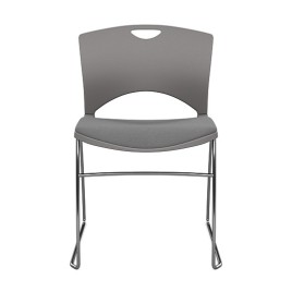 OnCall Guest Chair by SitOnIt in Gray with Upholstered Seat