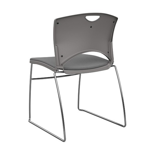 OnCall Guest Chair by SitOnIt in Gray with Upholstered Seat and Back-3