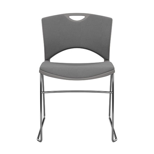 OnCall Guest Chair by SitOnIt in Gray with Upholstered Seat and Back