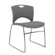 OnCall Guest Chair by SitOnIt in Gray with Upholstered Seat and Back-1