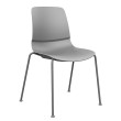 SitOnIt Mika Multipurpose Stackable 4 Leg Chair in Gray-1