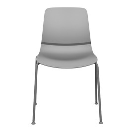 SitOnIt Mika Multipurpose Stackable 4 Leg Chair in Gray