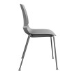 SitOnIt Mika Multipurpose Stackable 4 Leg Chair in Gray-2