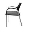 SitOnIt Achieve Multipurpose 4 Leg Chair in Grey and Black-4