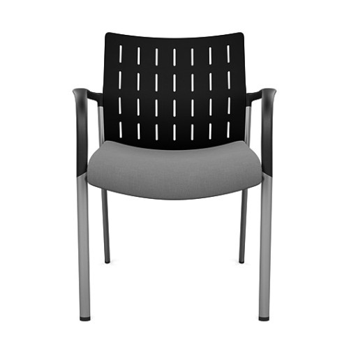 SitOnIt Achieve Multipurpose 4 Leg Chair in Grey and Black