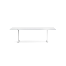 Table for meetings T-EASY from the Narbutas company, white color with dimensions 240x120x75 cm