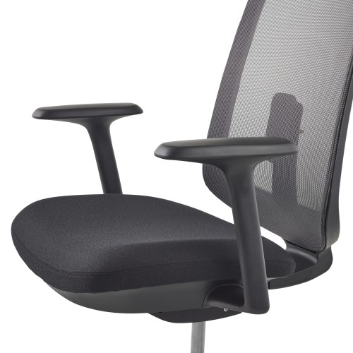 Verus - office chair, on castors, graphite color-1