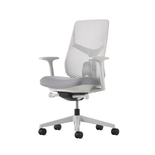 Verus - office chair, on castors, fog color-3