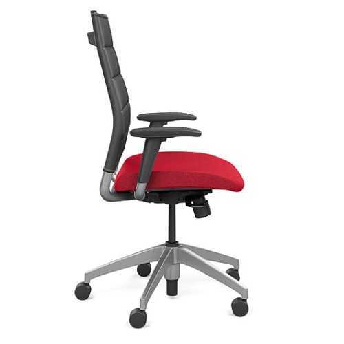 Office chair on castors Wit from SitOnit, red-black color-4