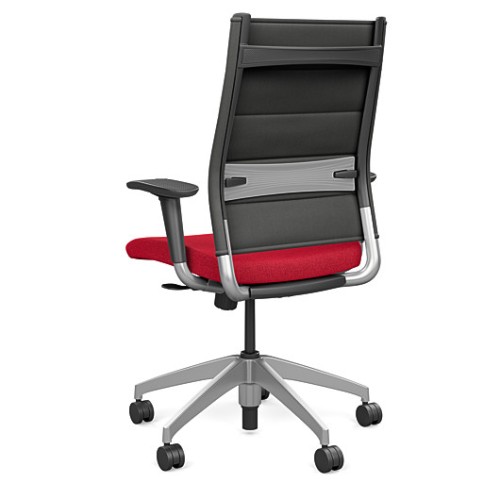 Office chair on castors Wit from SitOnit, red-black color-2