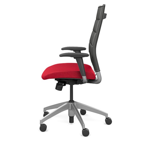 Office chair on castors Wit from SitOnit, red-black color-1