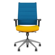 Office chair on castors Wit from SitOnit, blue-yellow color