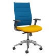 Office chair on castors Wit from SitOnit, blue-yellow color-4