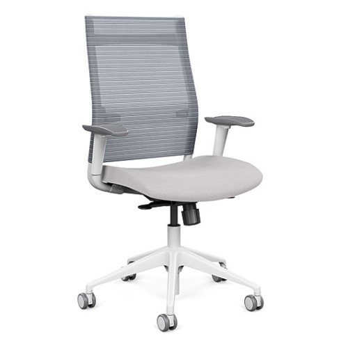 Office chair on castors Wit from SitOnit, light grey color-4