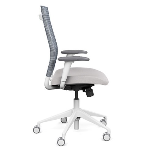 Office chair on castors Wit from SitOnit, light grey color-3
