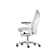 Embody office chair, on castors, white frame, grey fabric, mineral - 3SY09-2