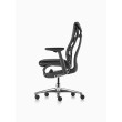 Embody office chair, on castors, graphite frame, dark black fabric, 3513-1