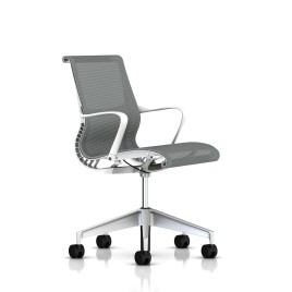 Setu - office chair, on castors, graphite color